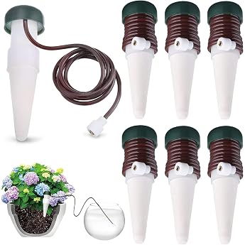 Pack of 6 Water Dispenser for Indoor Plants Balcony Irrigation System Automatic Watering Indoor Plants Self-Watering Irrigation System