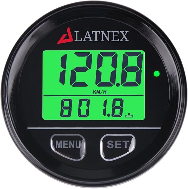 SP-GPS95 Universal Digital GPS Speedometer Waterproof. Displays Speed(MPH/KMH), Distance Traveled and Time - Suitable for ATV UTV-Marine-Boats-Motorcycle- Automobile Motor Vehicle Bikes (Black)