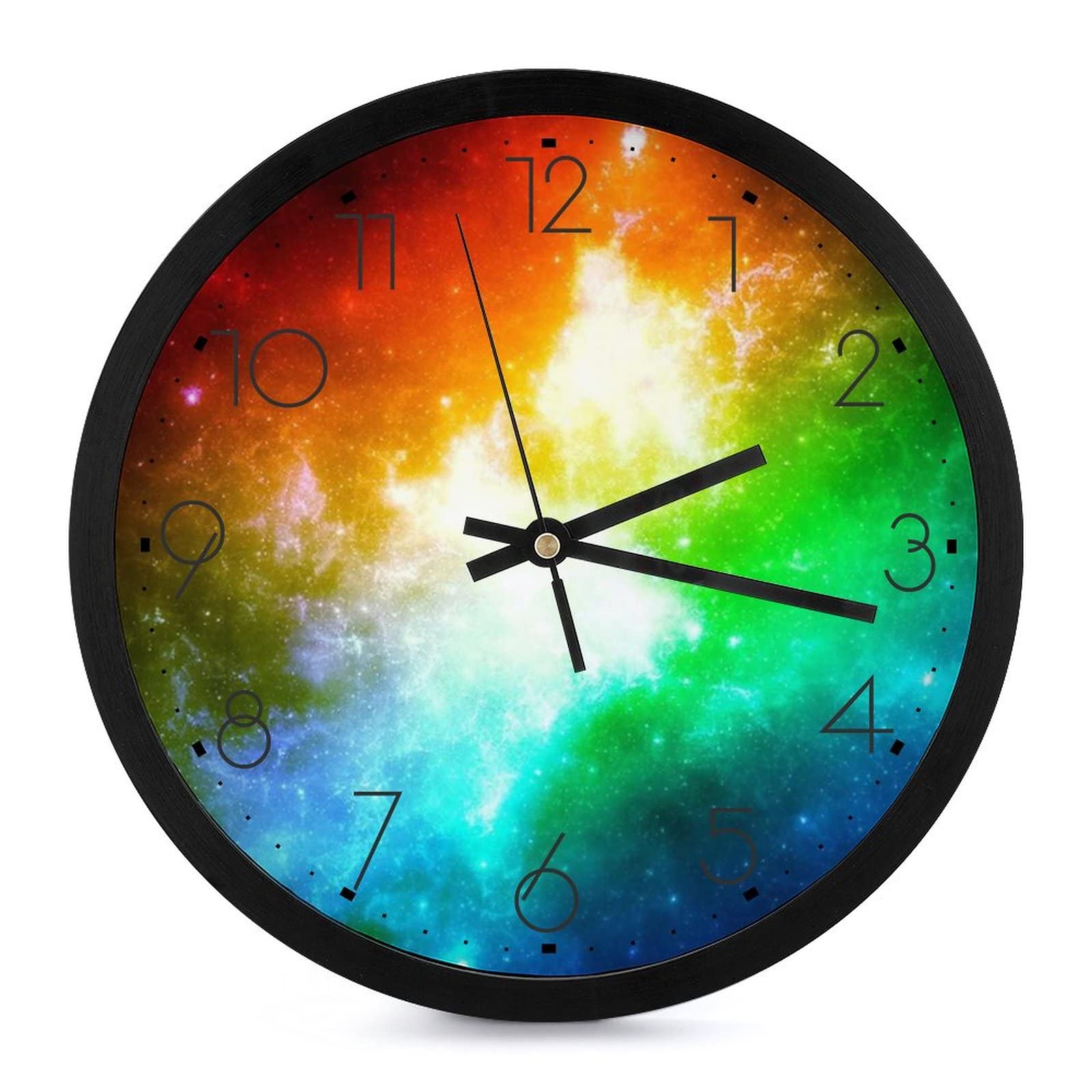 Pendule murale moderne galaxie silencieuse pour décorer votre bureau