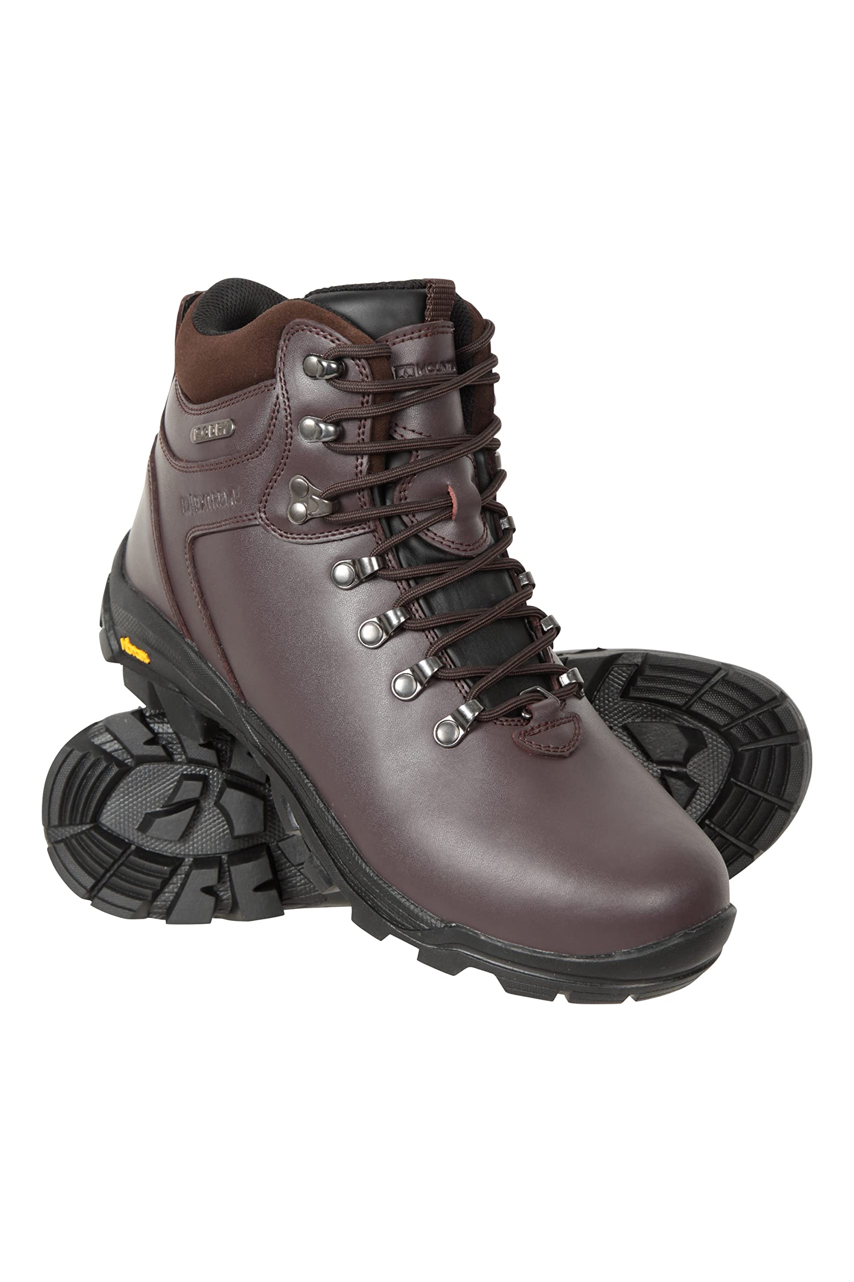 Mountain WarehouseLatitude Mens Vibram Waterproof Boots - Lightweight Walking Shoes, Breathable, Durable, Sturdy Grip - for Autumn, Camping, Travelling, Trekking