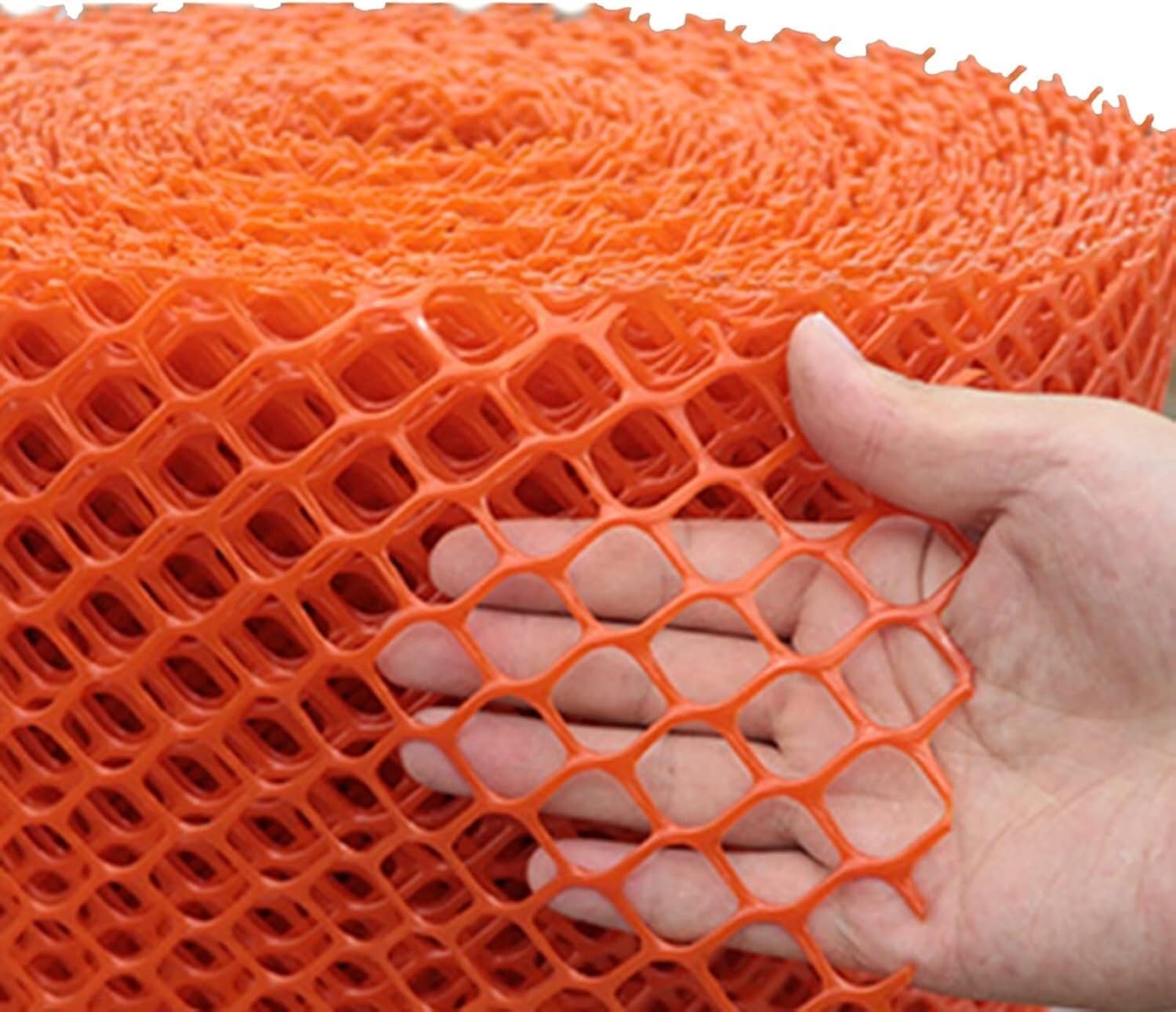 Clôture en maille plastique pour volaille et protection cour extérieure