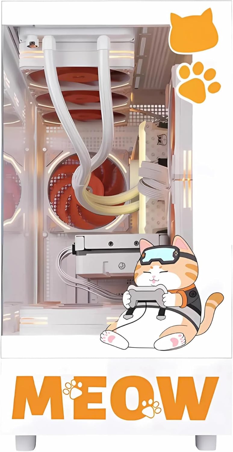 Segotep Memphis-S Pro Edition, M-ATX Tower PC Combo, Tempered Glass Panels, Panoramc View, Special Memphis Fans and Cooler Included