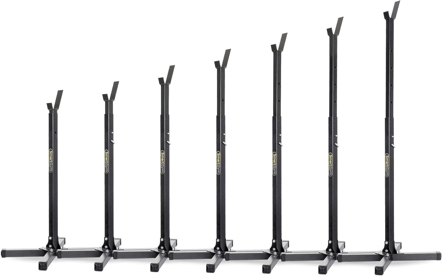 Marbo Sport SG-10 Squat Stand for Barbells (Pack of 2), Black, Alloy Steel, Traditional Style, Barbell Rack, 200 KG Resistance, 143 cm Max Height