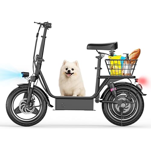 Electric Scooter Adults, 850W/1000W Peak Motor, 25/35Miles Range, EScooter 25MPH Top Speed, 14" Foldable Electric Scooter with Seat for Cargo, Dual Suspension for Commuting