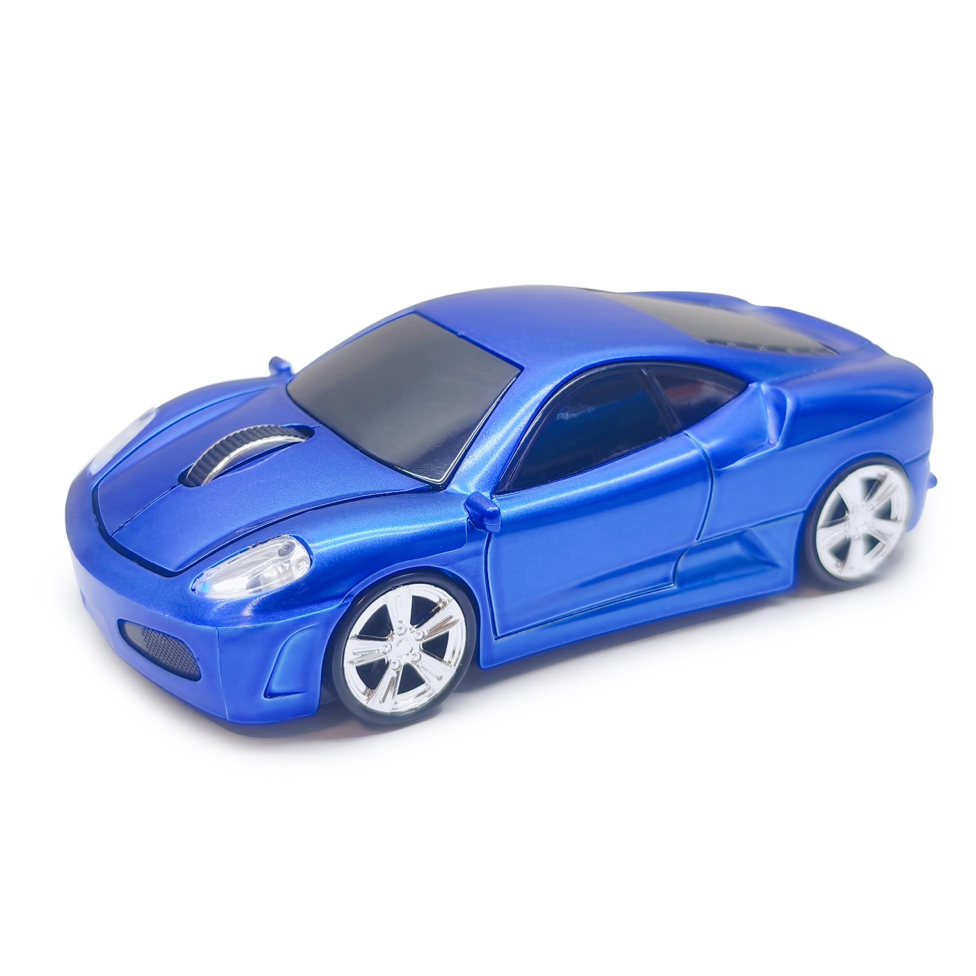 SDGSQHA Wireless Car Mouse for Computer, 2.4G USB Receiver, 1600DPI Adjustable, Sport Car Design, Plug & Play, Compatible with Laptop PC Mac Windows