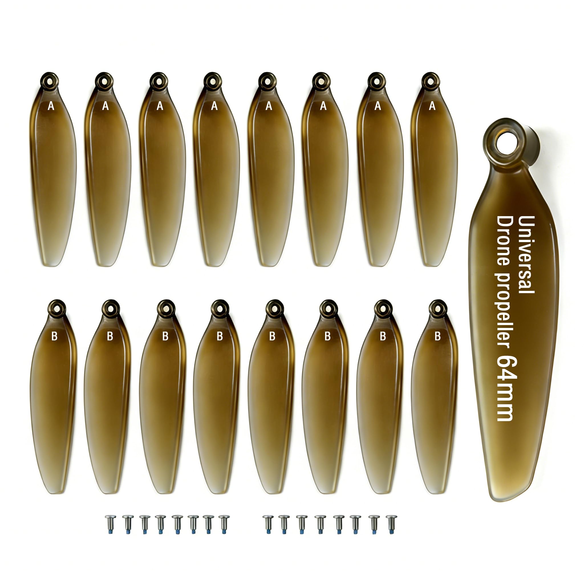 16 PCS Universal Drone Propellers, Low-Noise Quick-Release Foldable Replacement Blades, Durable Spare Parts Kit Compatible with Most Drones S162/XT505/M8/A13/S1S/ K918/ K911/RG101/P8-P25/K80/JS23 โ image 1