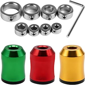 12Pcs Screwdriver Head Magnetic Ring with Limiting Rings & Small Wrench, Removable Household Tool for Drills DIY Repair| Universal Bit Holder for Hex Screwdrivers & Power Bits