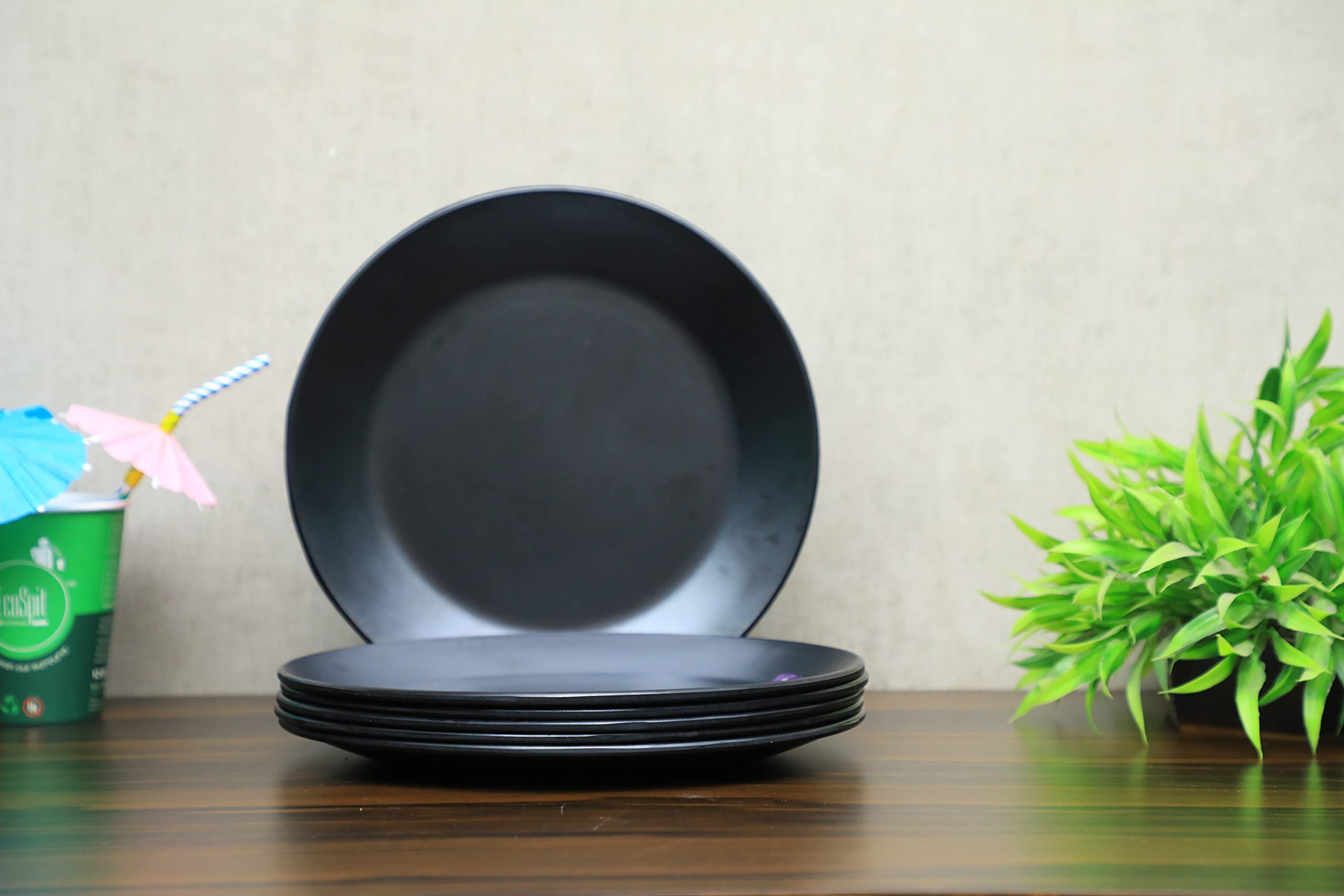 Greenland Black Melamine Dinner Set - 12 Piece -15 Greenland Black Melamine Dinner Set - 12 Piece -15