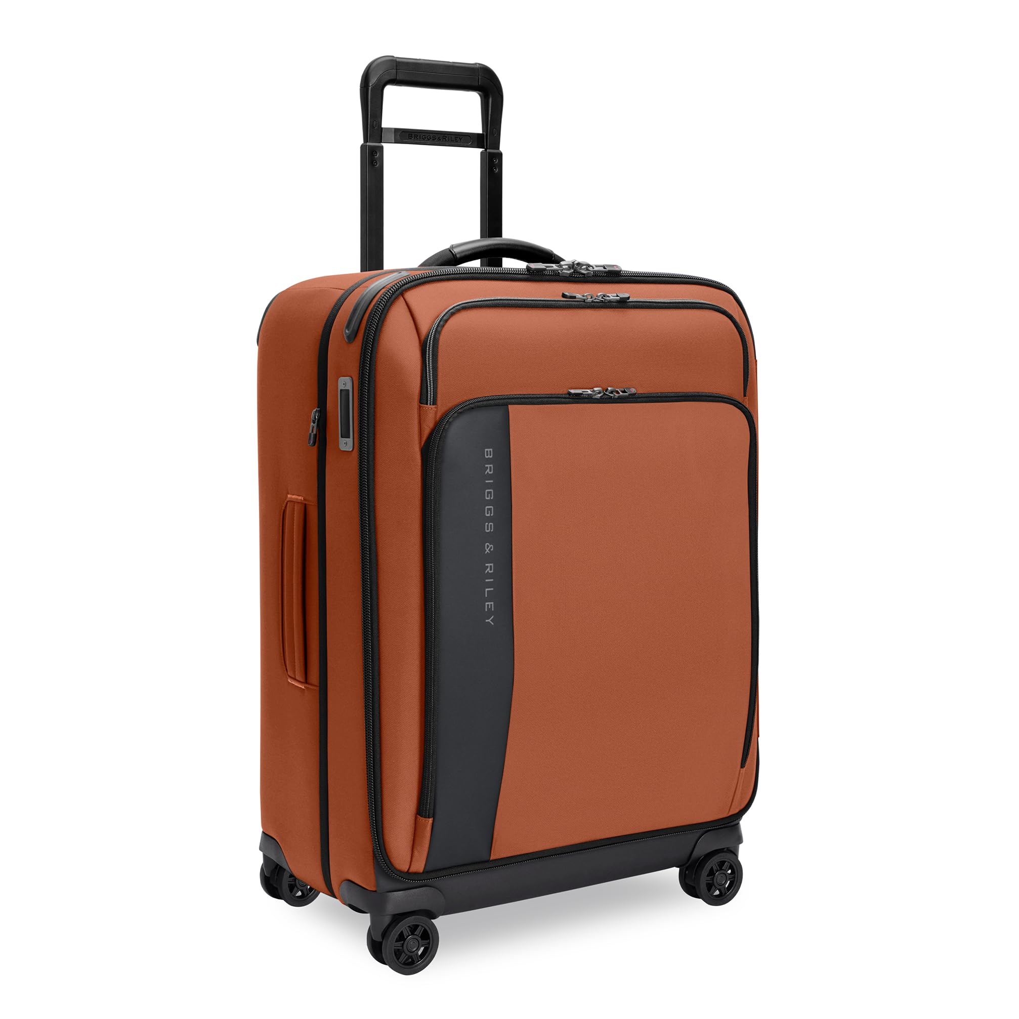 Briggs & Riley 66cm Medium Expandable Spinner - Checked Luggage for Travel, Suitcases with Wheels, Softside Rolling Bag for Men & Women - ZDX Collection, Canyon