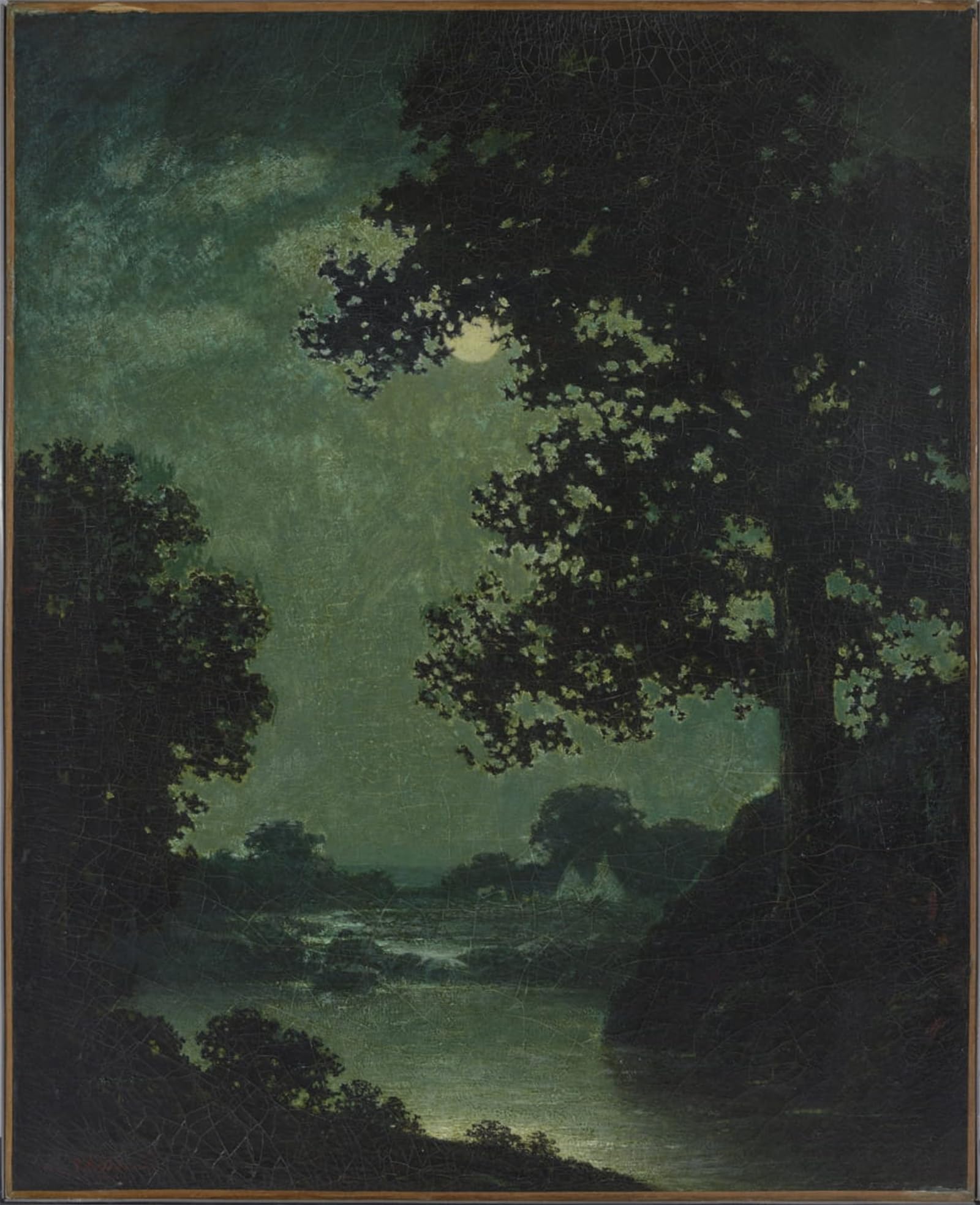 POSTERIIk Vintage Art Print Images Pictures Print Moonlight by Ralph Albert Blakelock Modern Colour Posters for Office Home Decor 60x90cm
