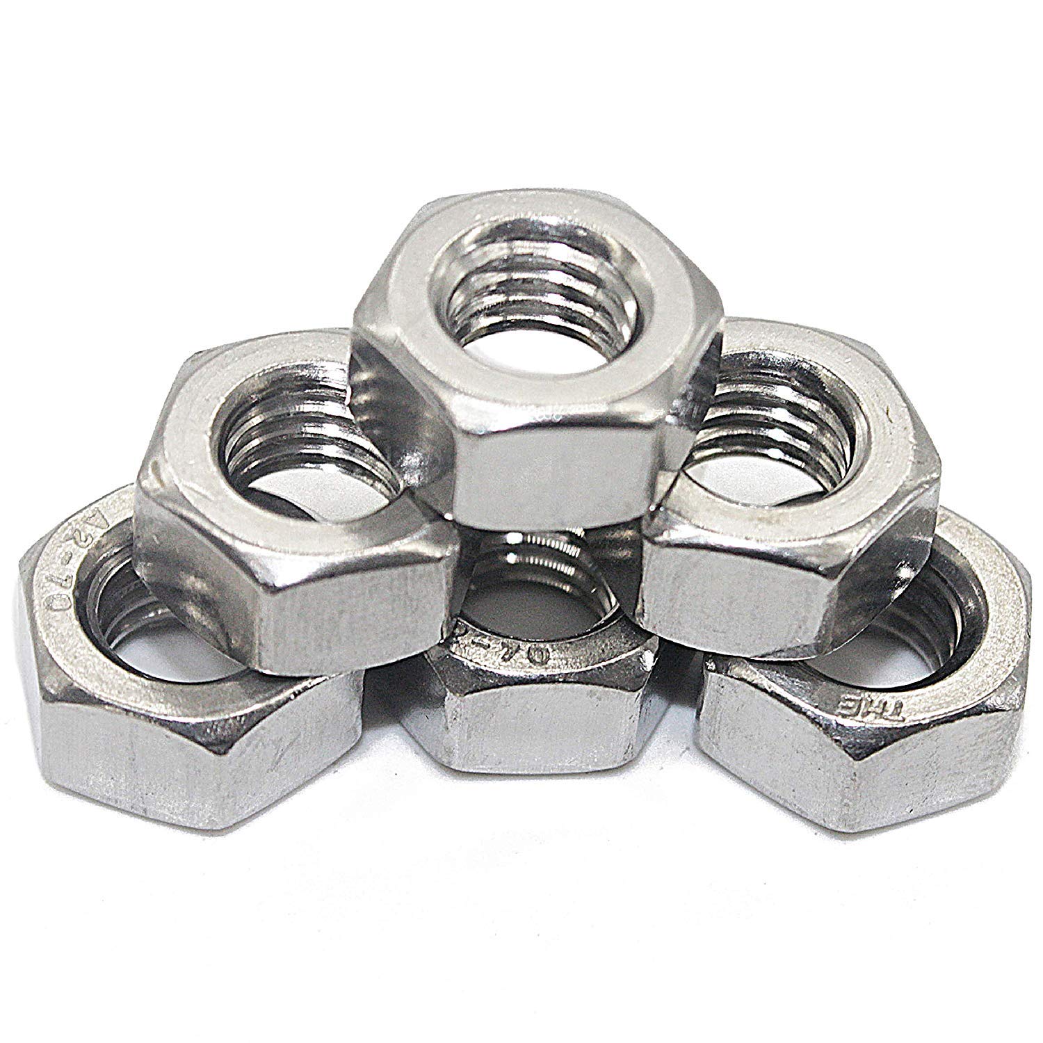 50 Stück M5 Sechskantmuttern DIN 934 - A2 Edelstahl - M 5 - V2A - Muttern (50