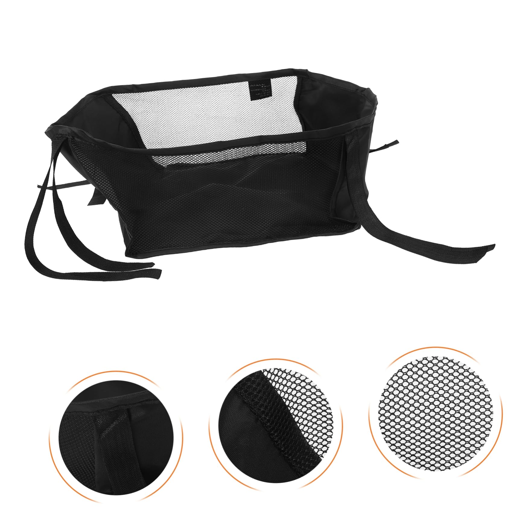 Borsa Organizer per Fondo del Passeggino Oxford Nero, Sicura e Multifunzionale, per Passeggiate All'aperto e Viaggi Ragazzo Ragazza