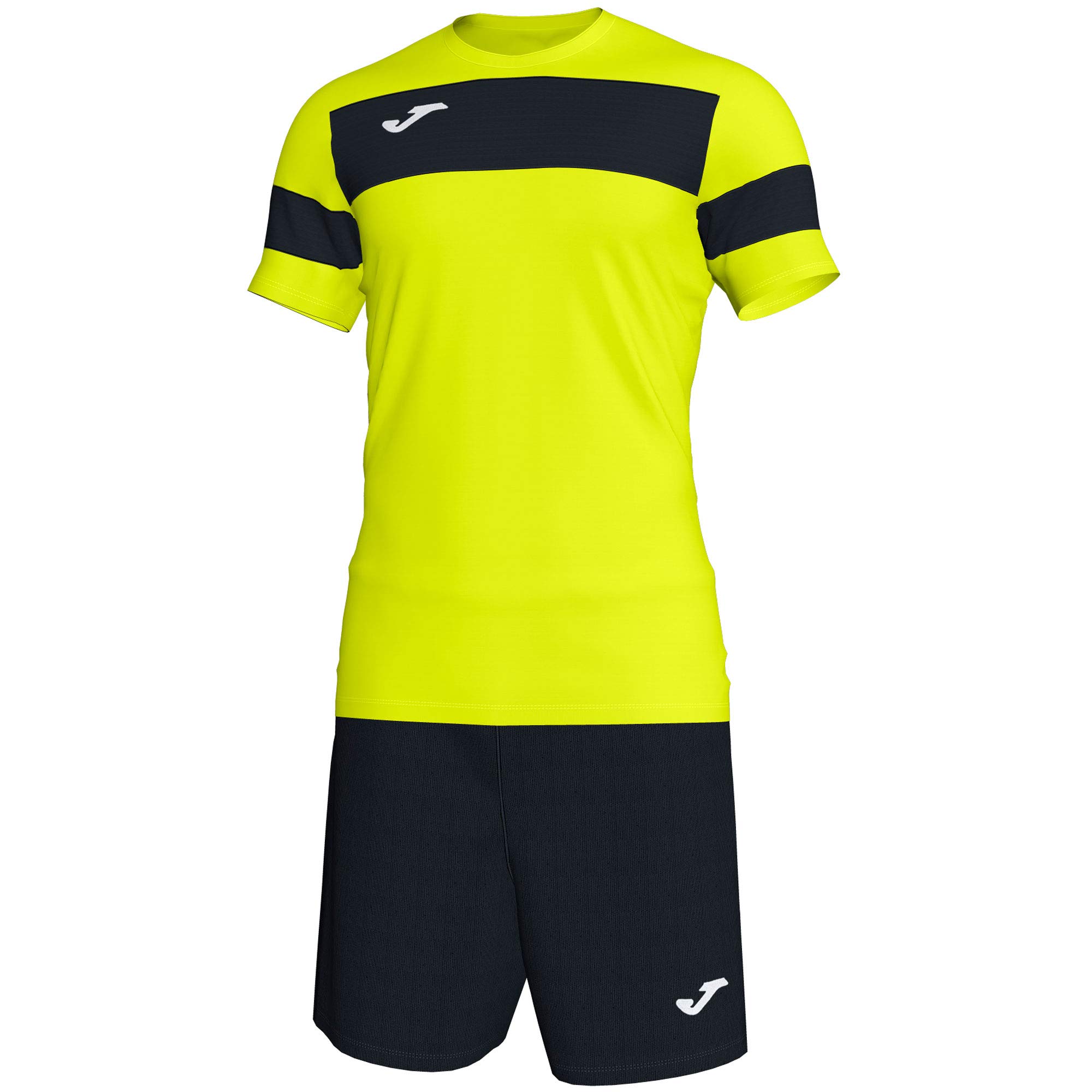 Joma Academy II M/Corta Traje de Entrenamiento, Hombre, Amarillo Fluor-Negro, S