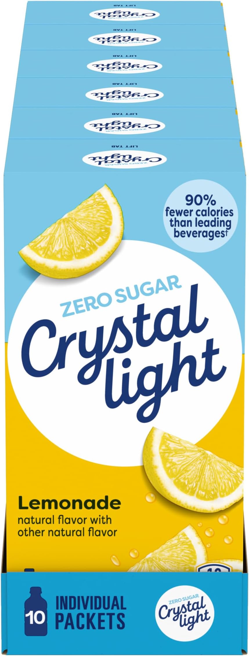 Crystal Light Natural Lemonade Drink Mix 10 ct (Pack of 12)