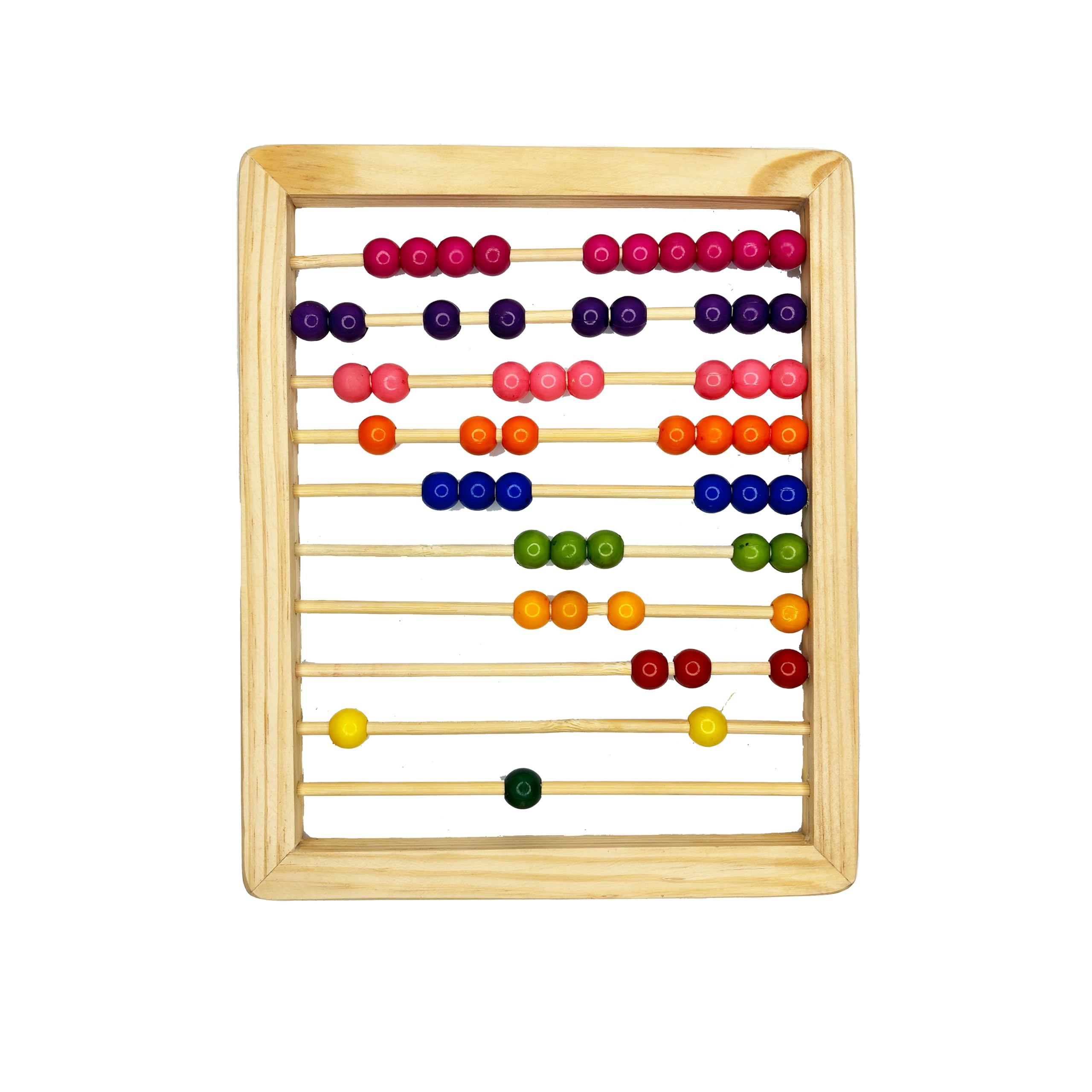 Mother Touch Toy Wooden Abacus Board for Kids - Learn Math and Colours in a Fun Way.