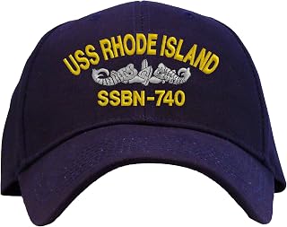 USS Rhode Island SSBN-740 Embroidered Baseball Cap - Navy