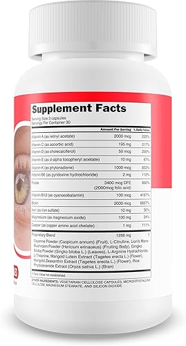 Miniatura 2 de Red Root Hack - Suplemento para la visión  Nuestras mejores píldoras para los ojos para obstrucciones oculares  Vitaminas para los ojos para mejorar