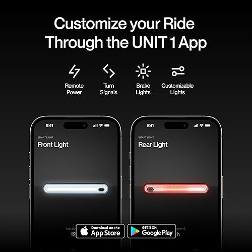 Miniatura 6 de Luz inteligente UNIT 1 | Señales de giro LED inalámbricas y luz de freno | Recargable por USB-C | Montaje magnético | Compatible con control remoto
