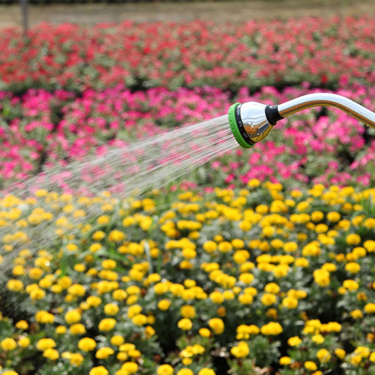 Gadpiparty 18-inch High-pressure Multi-function Water Gun with 9 Spray Patterns for Garden Irrigation and Car Washing, Metal Watering Tool with 6-thread Connector for Outdoor Use