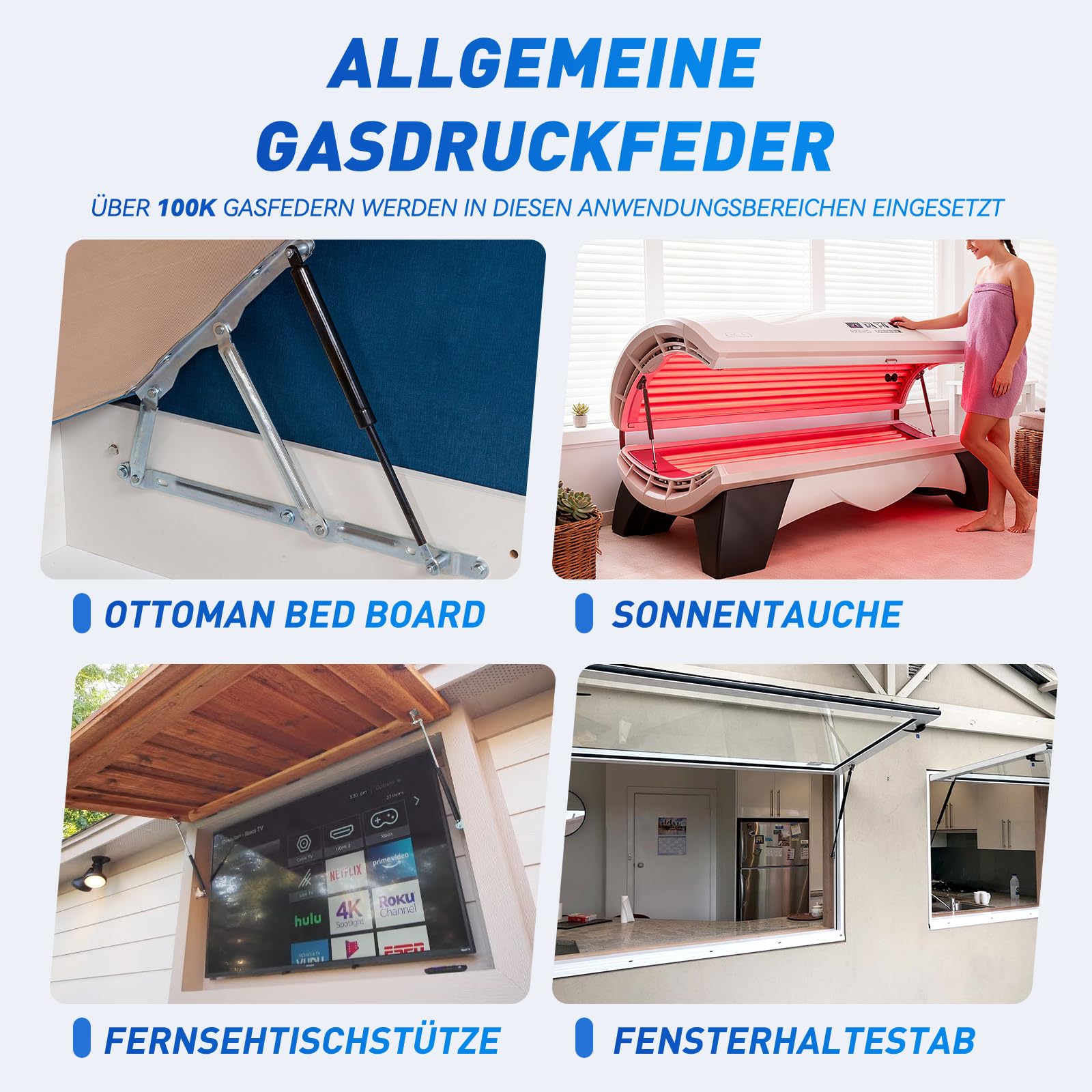 ARANA 750 mm, 500 N, molle a gas, 75 cm, 51 kg, ammortizzatore a gas di ricambio idraulico, per camper, porta dell'armadio, scatola dei giocattoli, banca LId e applicazioni creative fai da te, 2 pezzi