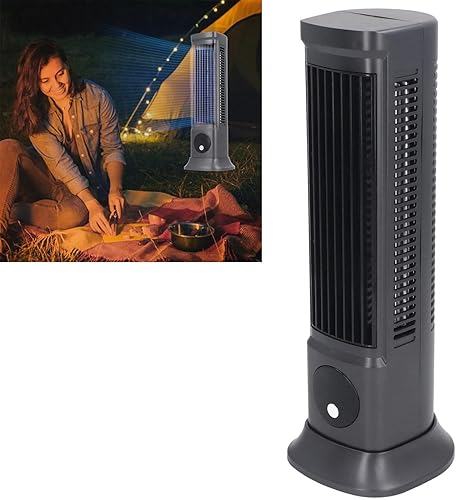 Miniatura 5 de MAVIS LAVEN Ventilador de torre de escritorio, diseño sin aspas con 3 ajustes de velocidad, ventilador silencioso de 10 pulgadas para dormitorio y