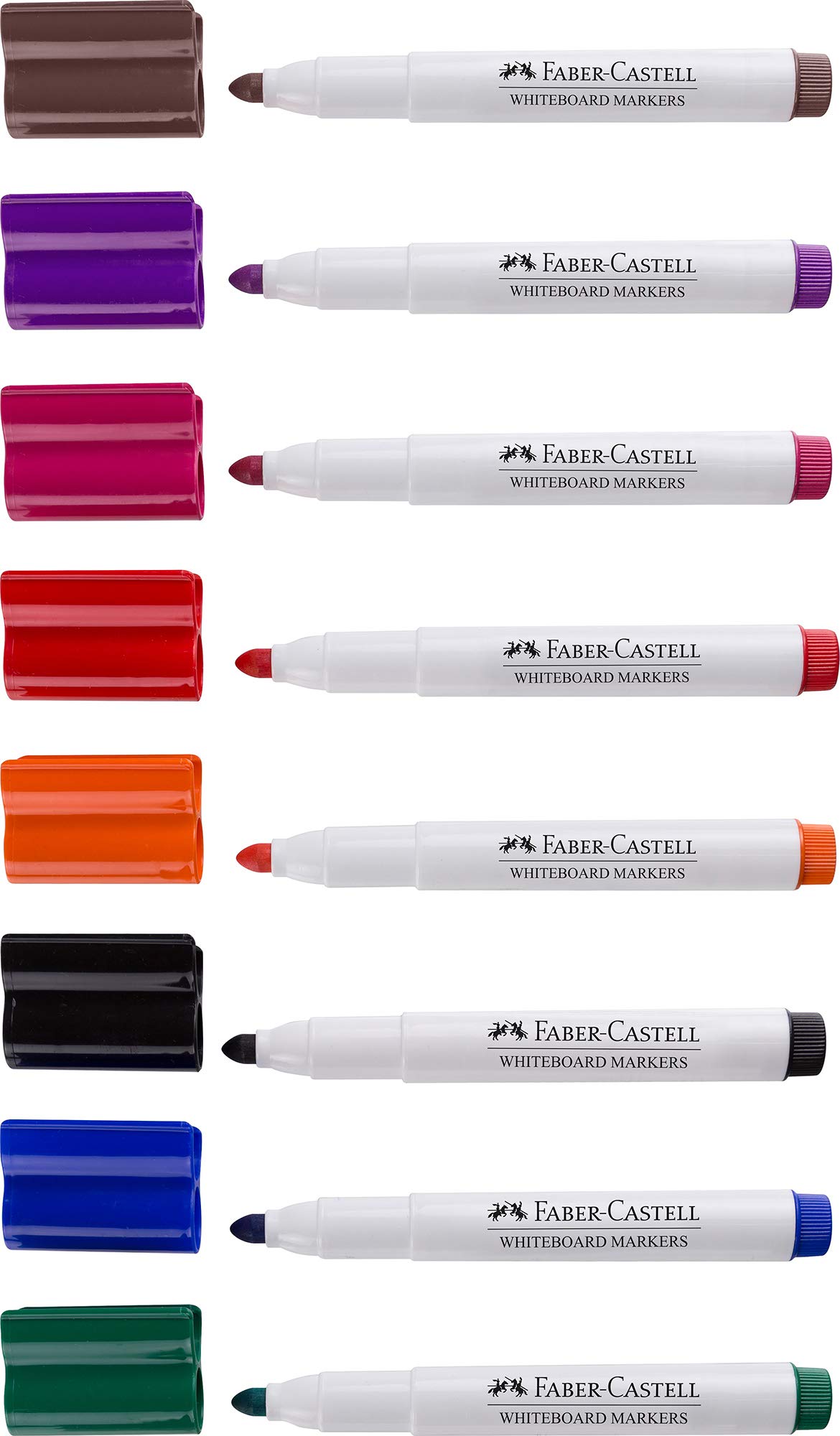 Faber-Castell Connector 67-1592082 Lot de 8 marqueurs pour tableau blanc