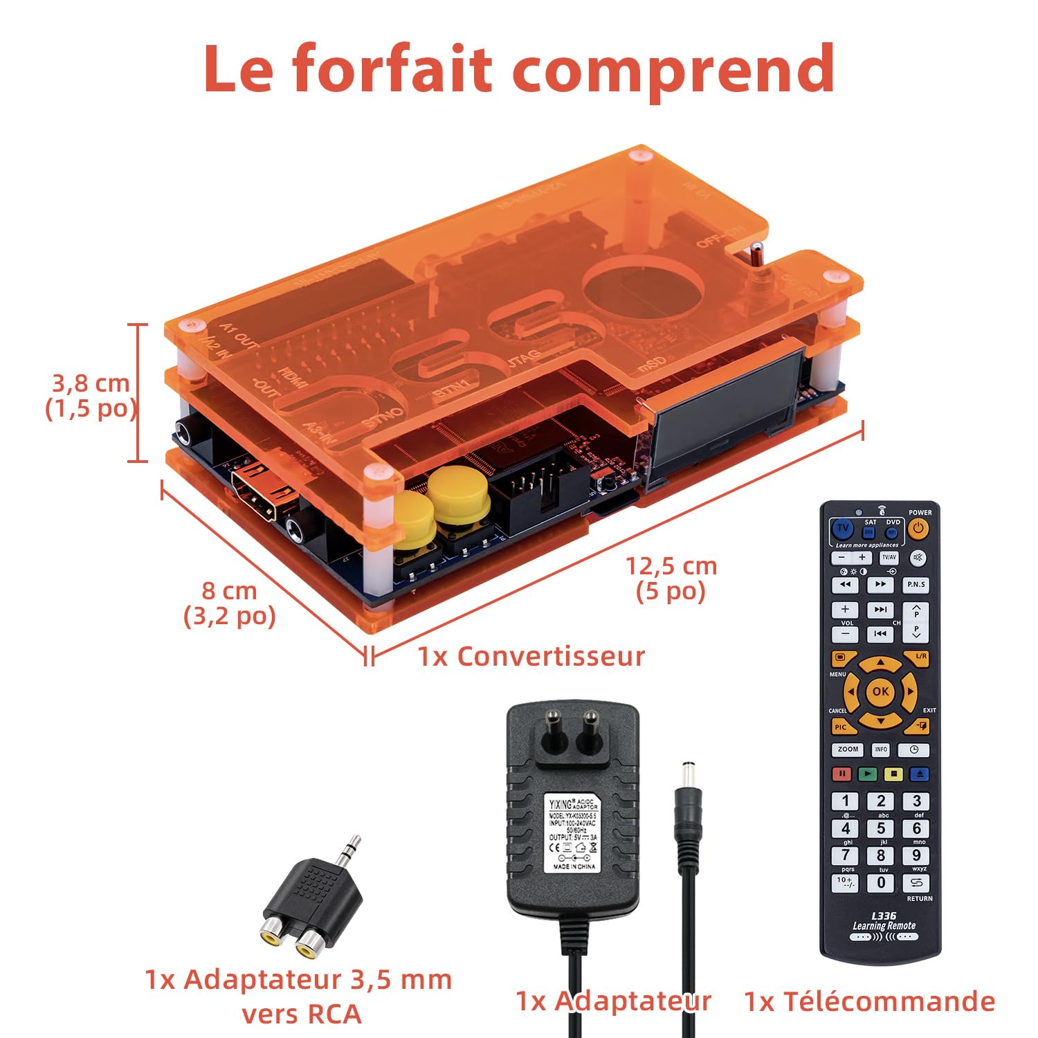 Mcbazel - OSSC Convertisseur Péritel VGA à HDMI Source Ouverte v1.6 pour Console de Jeux rétro