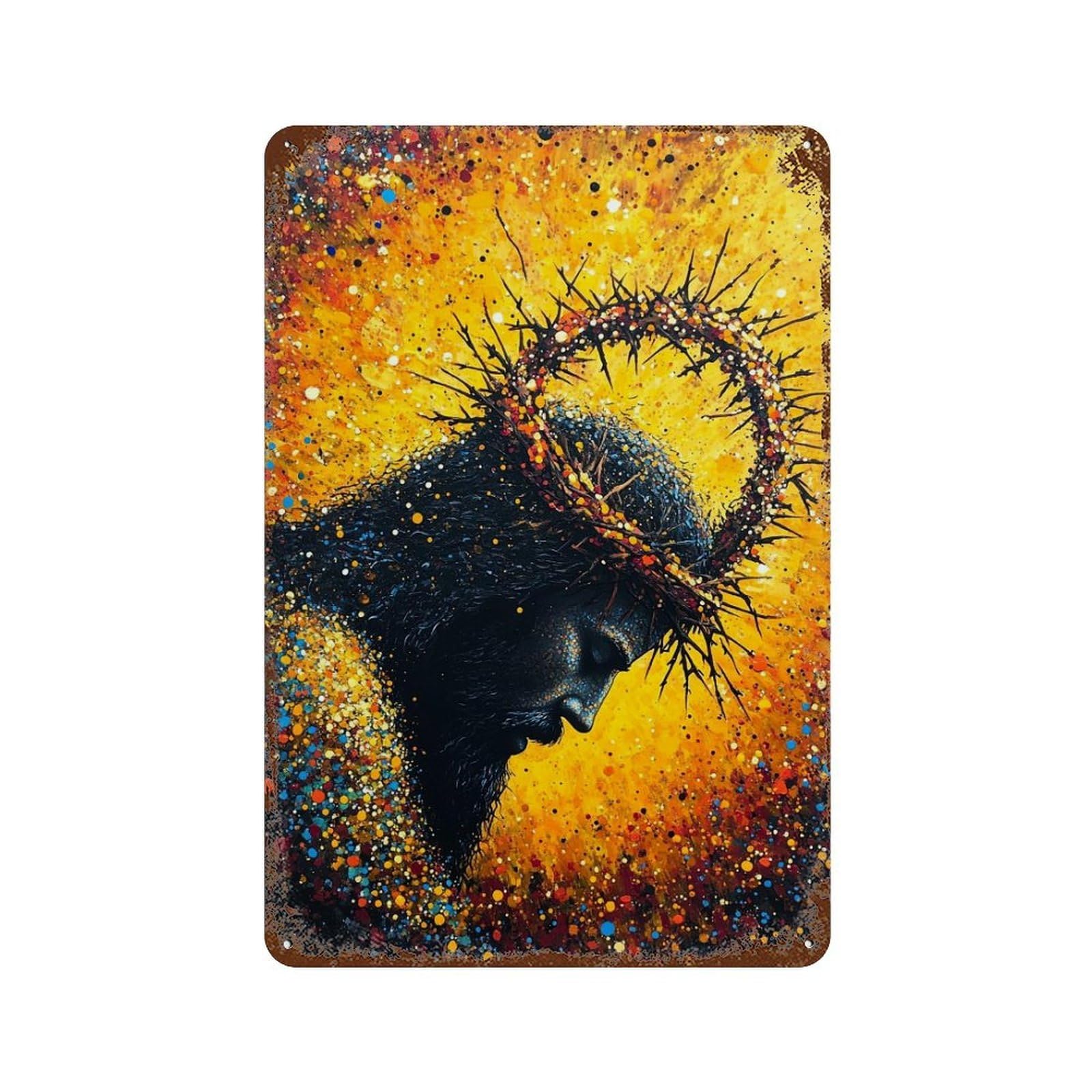 Journey of Hope Artwork Decorative Tin Sign 11.8"x7.9", for Bistro, Counter And Cafe Decor, Novelty Wall Decor