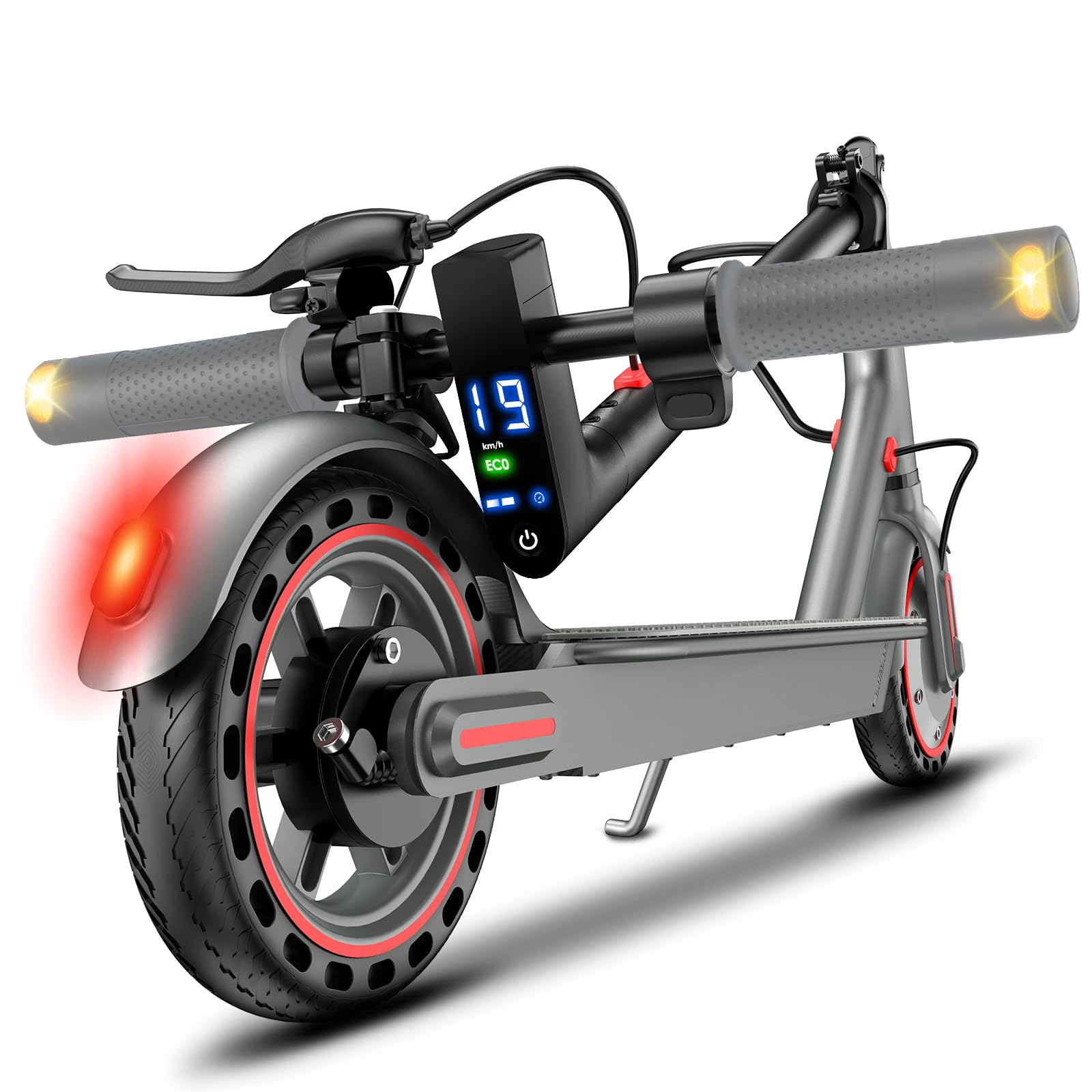 Patinete Eléctrico, Neumáticos de 8.5"/10", 25 km/h, Motor de 350W/500W, Autonomía de 35/37/38/48 km, Patinete Eléctrico para Adultos con Sistema de Frenado Dual, Control por App