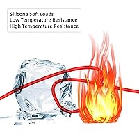 Vista 26 de Goupchn Kit de cables de prueba de multímetro de silicona, 25 piezas con juego de sondas afiladas de precisión chapado en oro reemplazable, clips