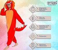 Vista 36 de Funziez! - Disfraz de Halloween para adultos, disfraz de animales y criaturas marinas, mameluco afelpado para cosplay, para mujeres y hombres