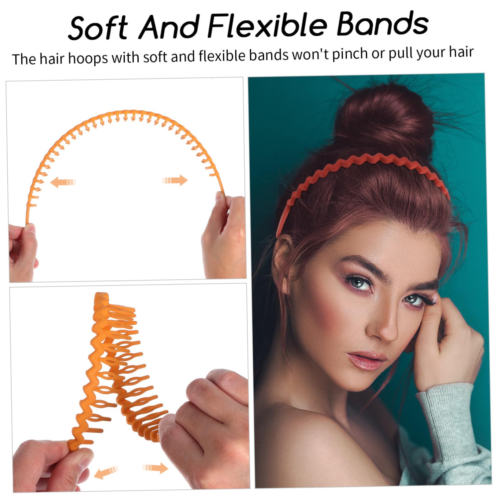 Healeved 30pezzi Fasce Wavy Da Pz Cerchietti Femminili Vari Accessori Per Con Denti Per Styling e Comfort Per Occasioni Diverse