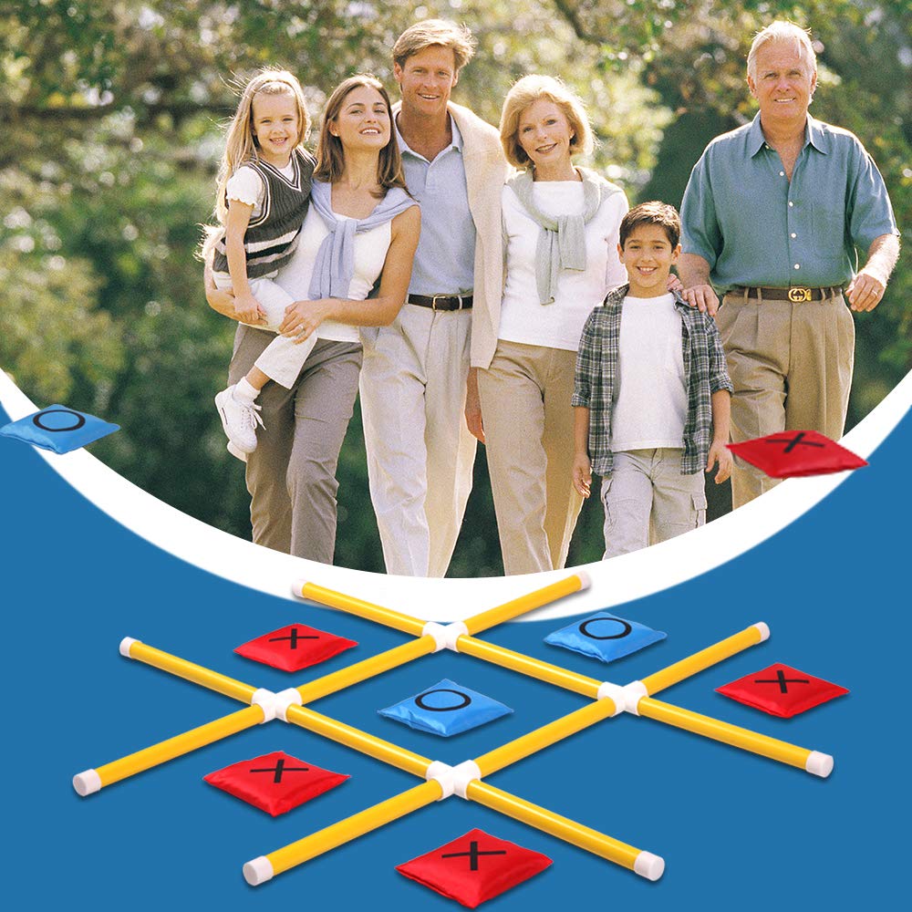 OTTARO Giant Tic Tac Toe Game Outdoor Indoor for Family, Outdoor Bean Bag Toss Game for Adults and Kids(3ft x 3ft) - Image 7