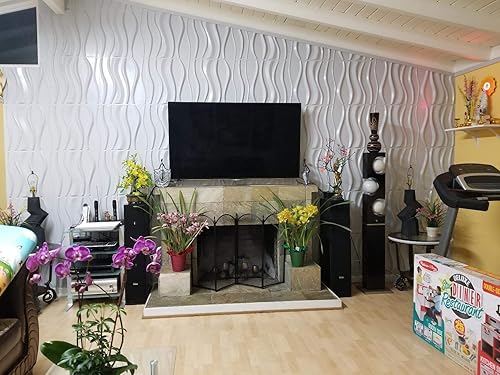 Miniatura 7 de Paneles decorativos para pared 3D de Art3d PVC fibra vegetalbambú