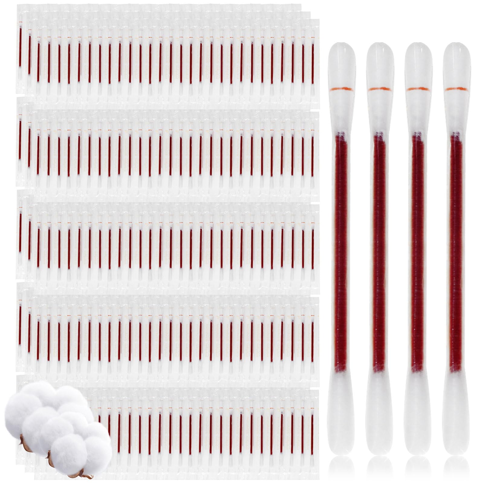 Disposable Iodine Cotton Swabs Individually Wrapped Medical Iodophor Swabsticks Bulk Povidone Wound Iodine Qtips Cotton Buds First Aid