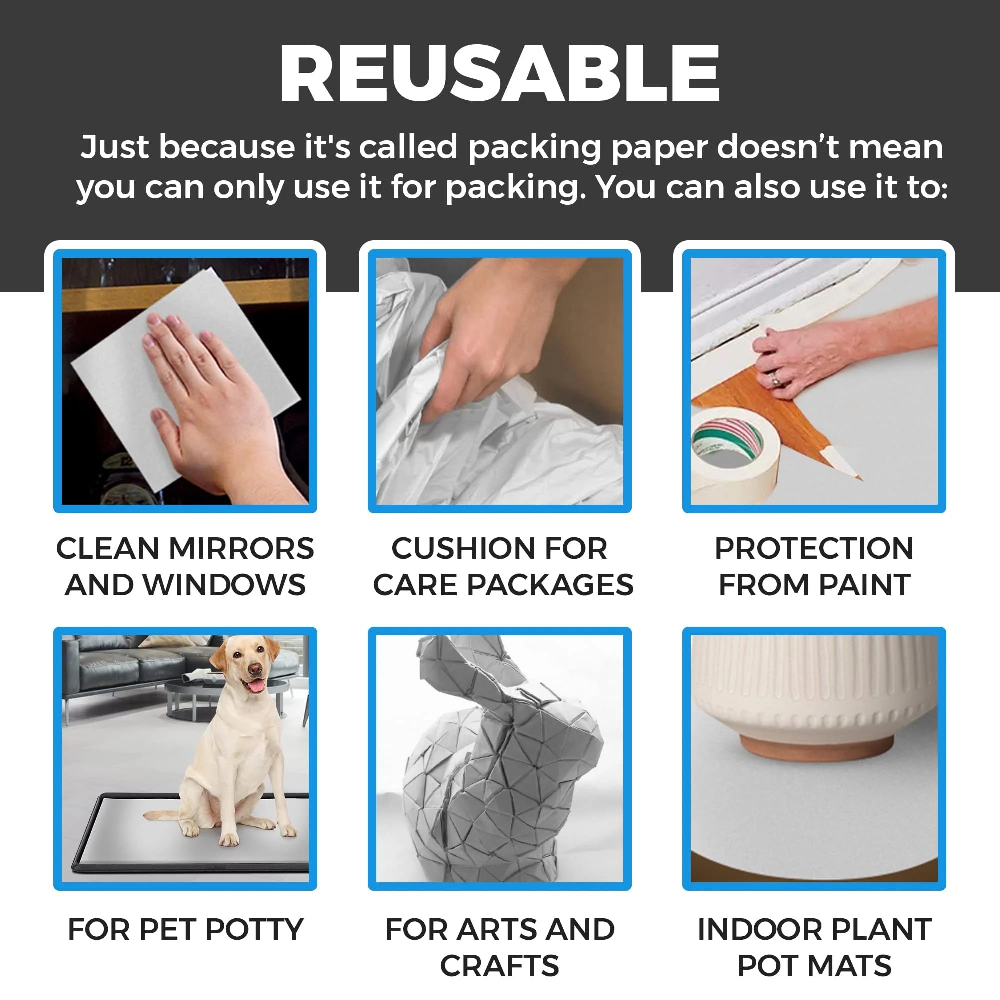 Newsprint Packing Paper - Protect Your Items FREE SHIPPING -6 Newsprint Packing Paper - Protect Your Items FREE SHIPPING -6