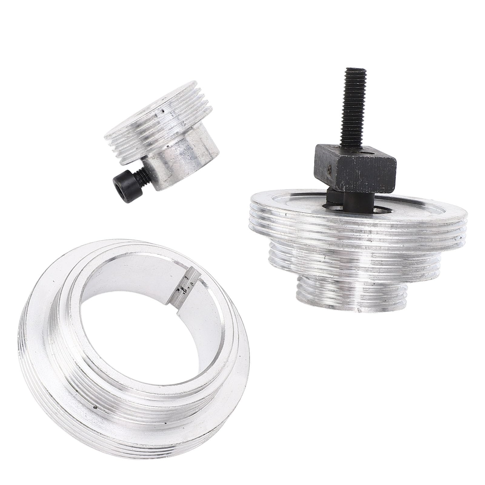 FTVOGUE Polea con Cojinete de Correa para Mini Torno, Polea de Correa con Motor de Aleación de Aluminio para MX-210 WM-210, Funcionamiento Suave y Productividad Mejorada para Tornos 220x400 220x750