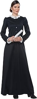 California Costumes Women's Susan B. Anthony - Harriet Tubman - Adult Costume Adult Costume, Black/White, Small