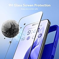 Vista 1288 de GONEZ Funda de silicona para iPhone 15 Pro Max, compatible con Magsafe, protector de cámara + protector de pantalla, forro de microfibra suave Negro