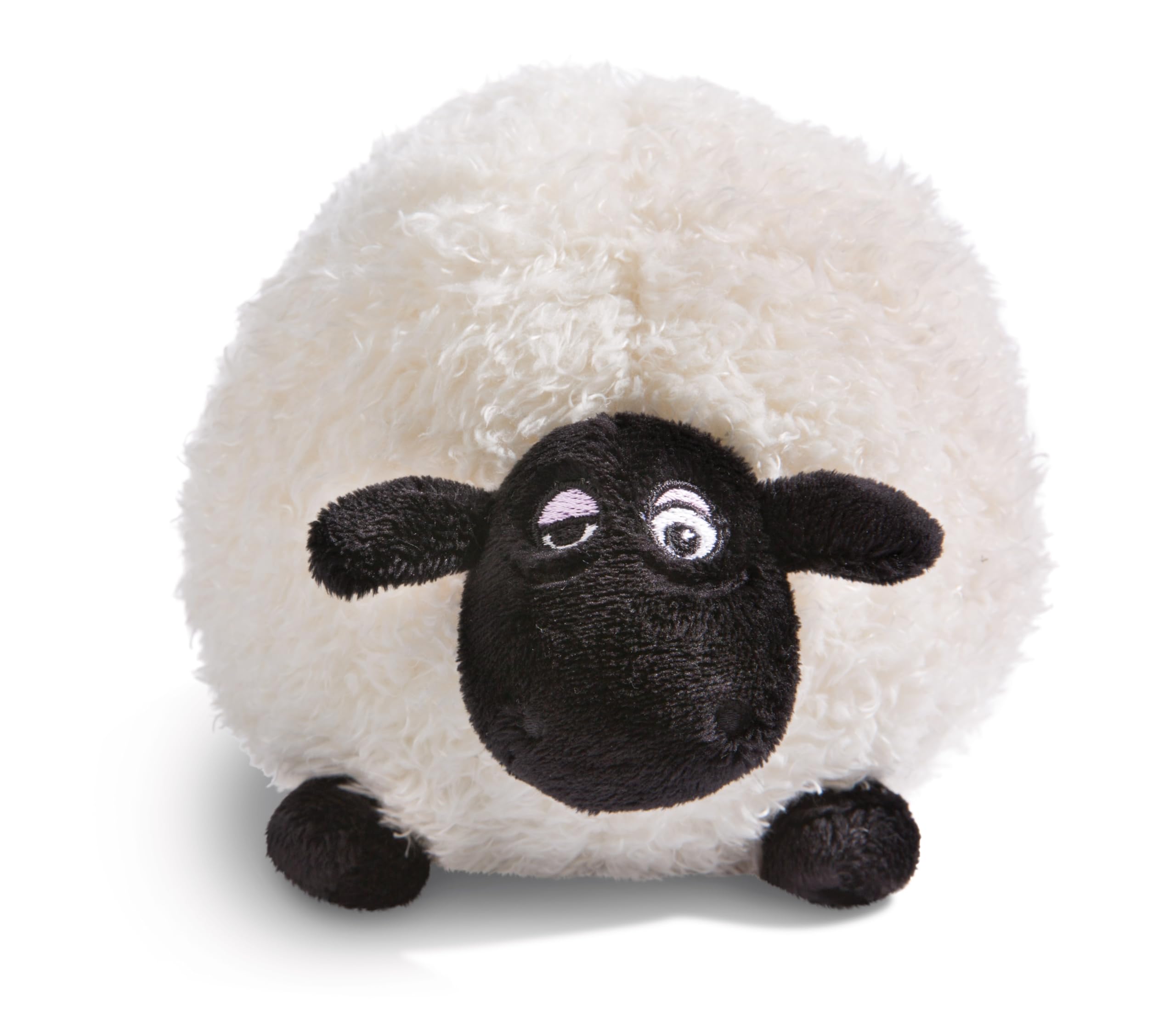 NICI soft toy Shaun the Sheep Shirley 17cm white, Cuddly cute plush to snuggle and play with, for children & adults