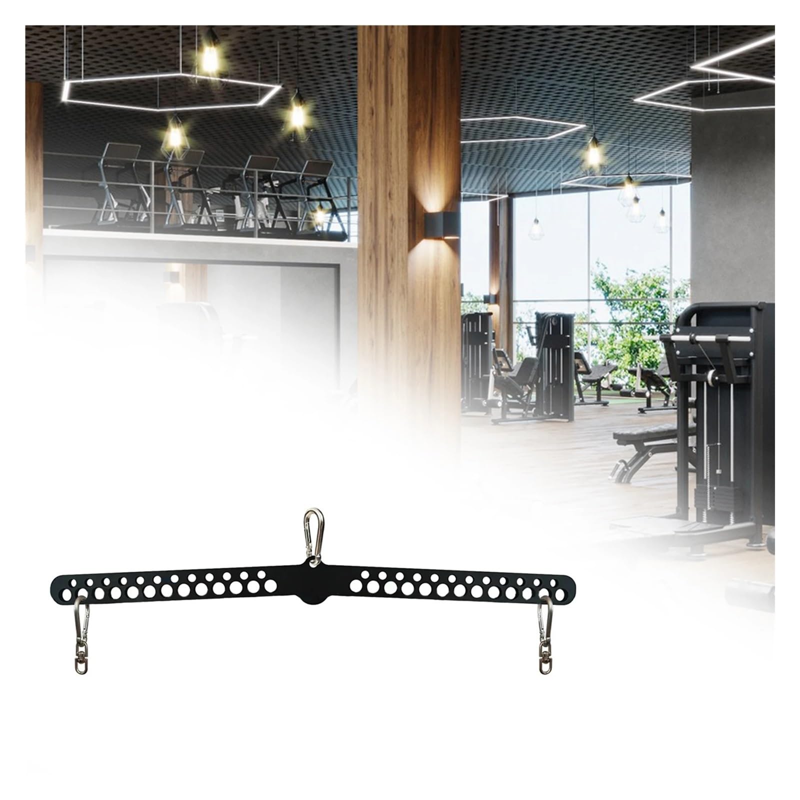 Barra per Lat Pull Down Accessori for file di cavi con barra a T Lat Pull Down Accessori for allenamento fitness Barra di sollevamento multi-grip for macchina for cavi da palestra domestica(77cm)