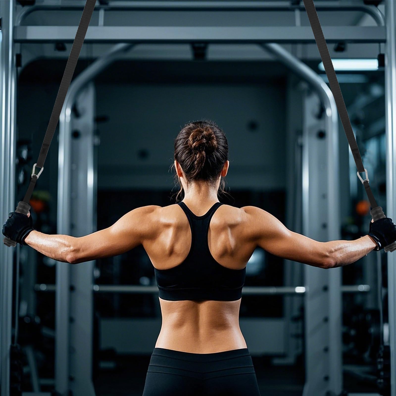 Attrezzi Palestra Casa, Corda Tricipiti Palestra, Corda di Resistenza per Esercizi per I Bicipiti, Palestra Accessori, Attrezzi Palestra Casa Multifunzione