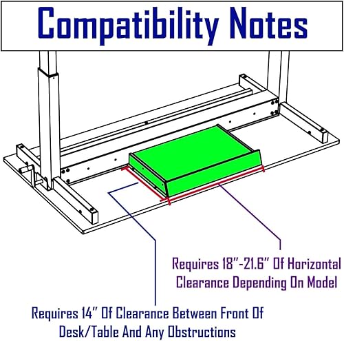 Miniatura 7 de Stand Up Desk Store cajón deslizante para colocar debajo del escritorio, espacio de almacenamiento y organización para escritorios de pie