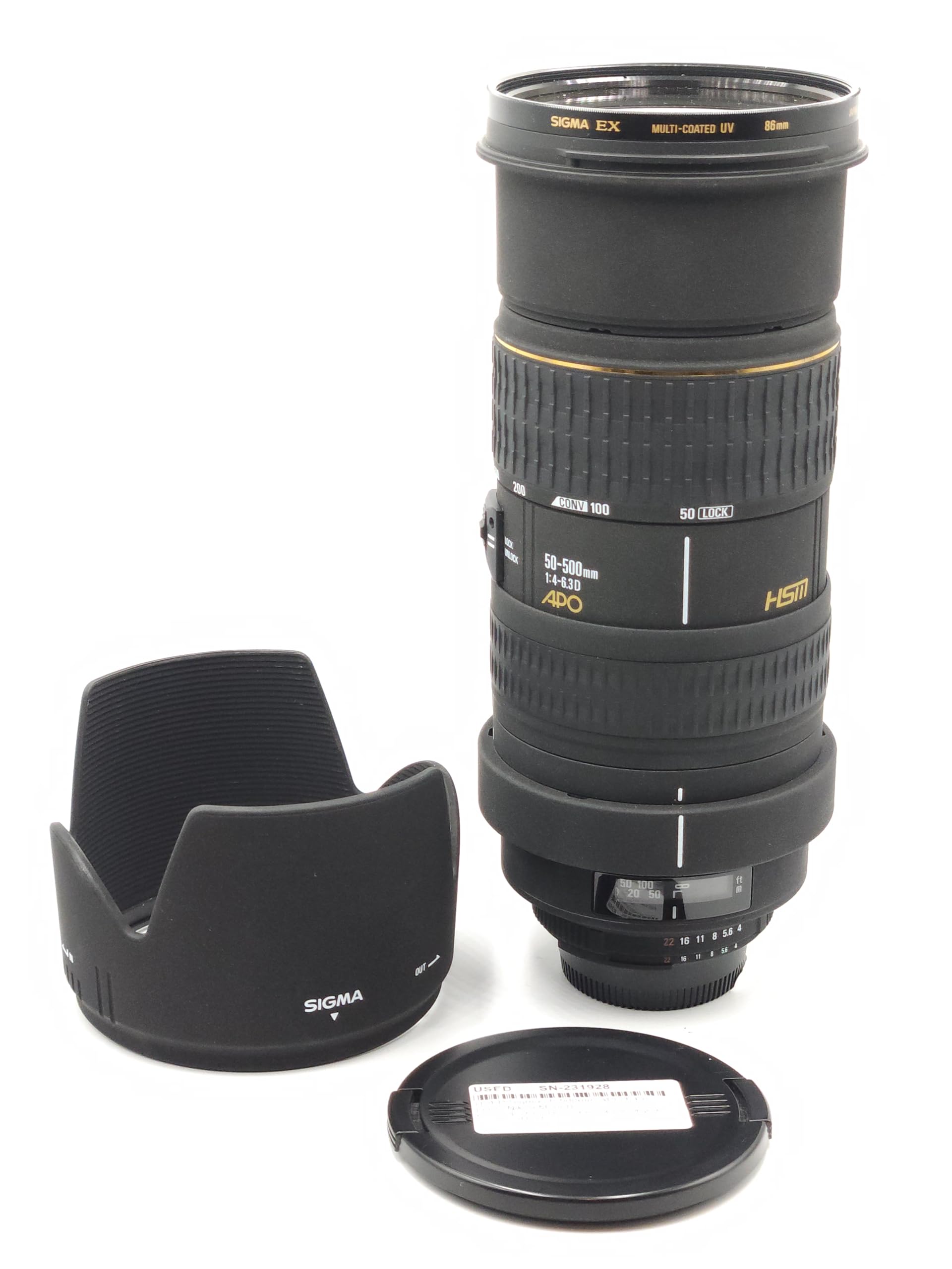 Sigma 50-500mm f/4-6.3 EX RF HSM Lens for Nikon SLR Cameras