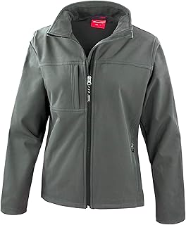 Personalised Custom Your Text Design Logo Result R121F Women's classic softshell jacket - Grey 2XL