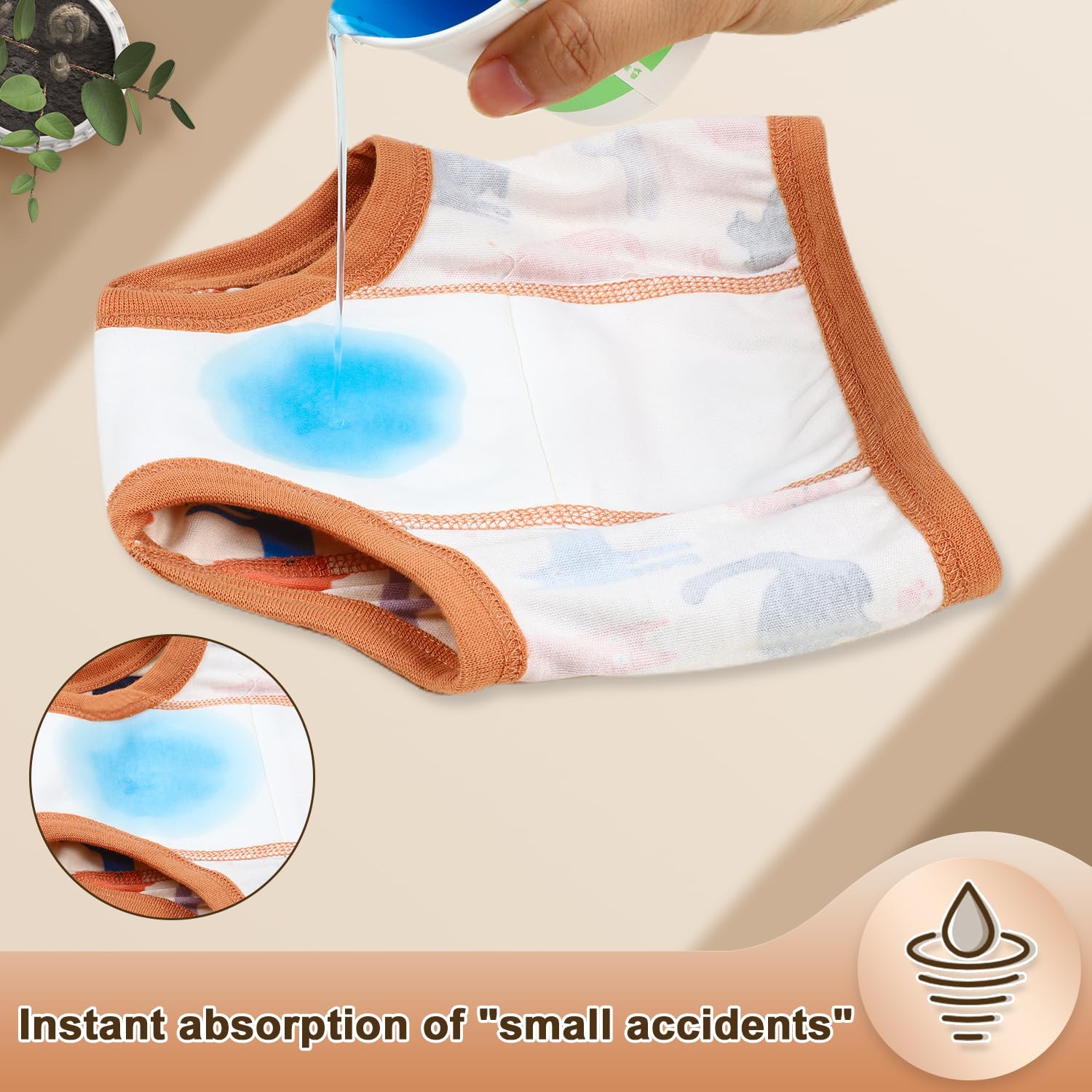 FLYISH DIRECT Calzones de Entrenamiento niño de Algodón Pañal de Aprendizaje Bragas de Aprendizaje 2-6 años - 5