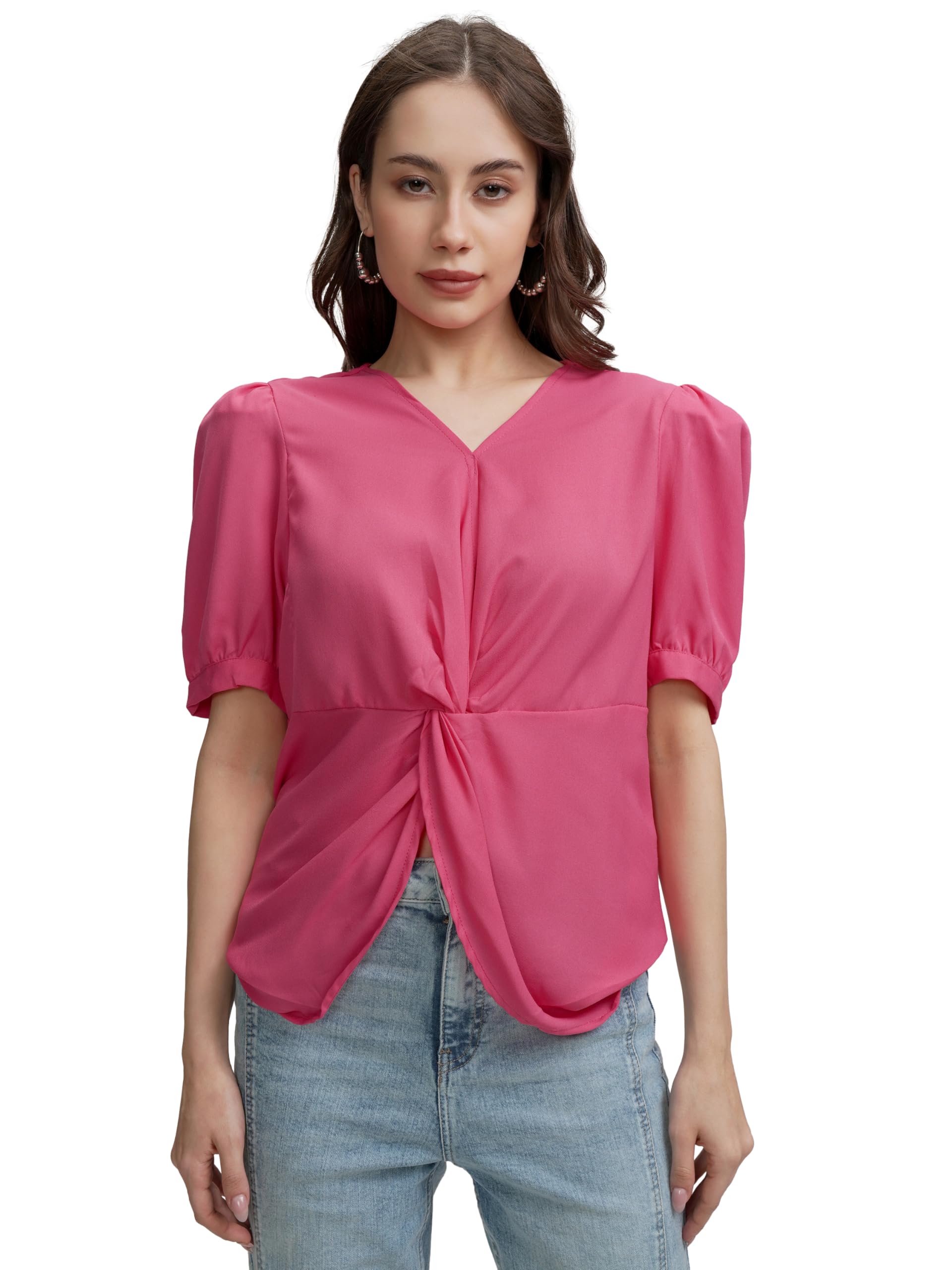 tokyo talkies Women's Solid Regular Fit Shirt-picture-35