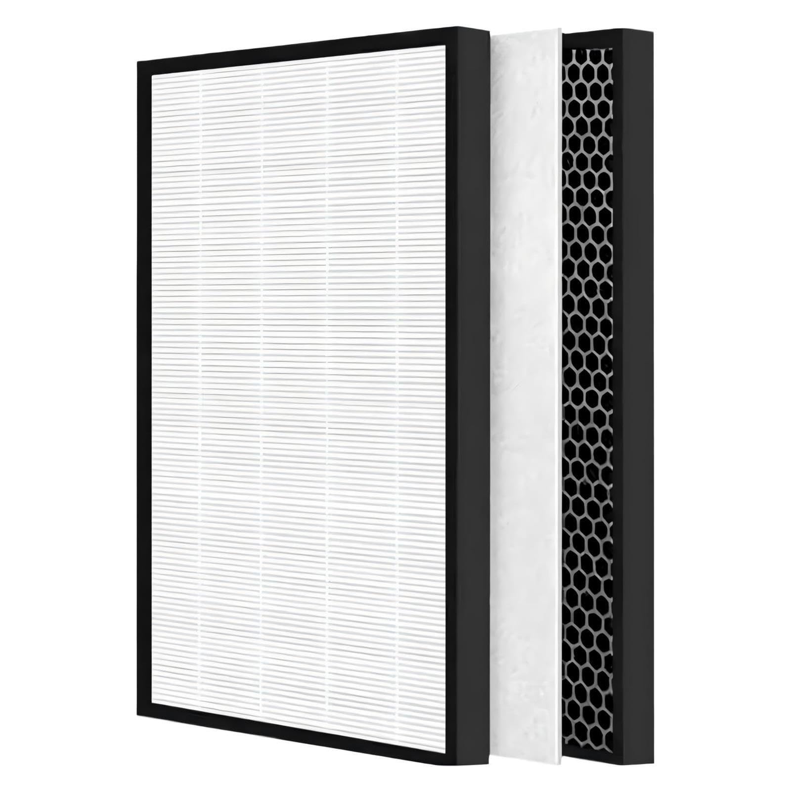 Set Prefiltro HEPA H13 E Carbone For Purificatore D'aria KC‑A61RW Il Filtro Umidificatore Compatible With Sharp FZ‑A61HFR FZ‑A61DFR FZ‑A61MFR(1set)