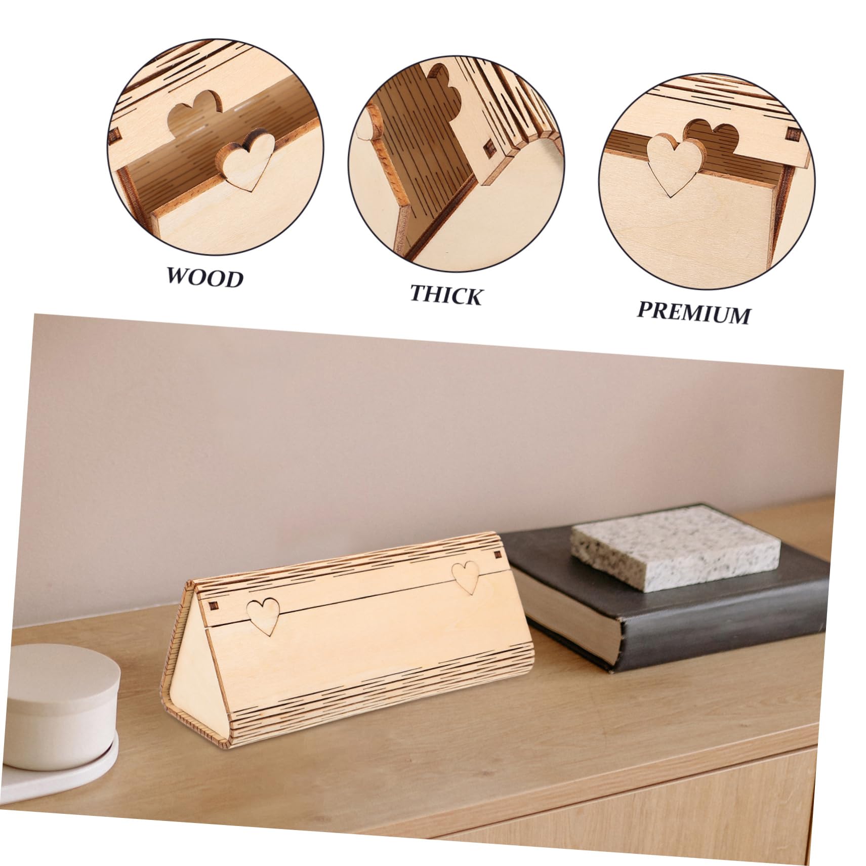 BESPORTBLE custodia rigida per occhiali custodia degli occhiali custodia per gli occhiali portagioie legno scatole per bicchieri astuccio per occhiali astucci per occhiali di legno