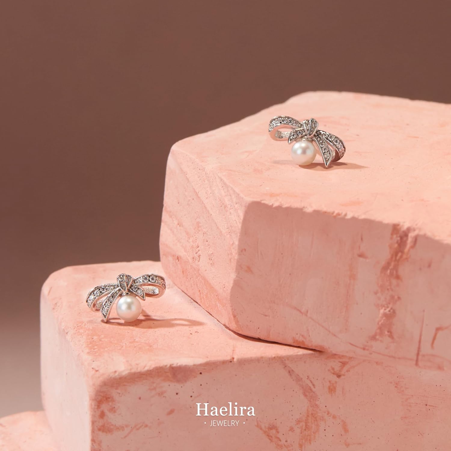 S925 Sterling Silver Pearl Earrings for Women, Freshwater Cultured Dainty Pearl Earrings, with Embedded 3A Cubic Zirconia, Dainty Minimalist Non Tarnish Perfect Jewelry Gift for Women Gift Box included - Image 7